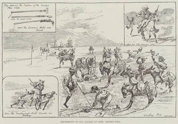 Forlystelser af vores sømænd i Suez, Donkey Polo